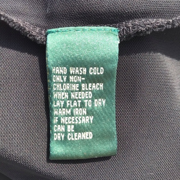 Ralph Lauren Long Sleeve Dress Black Petite Small - Picture 7 of 8